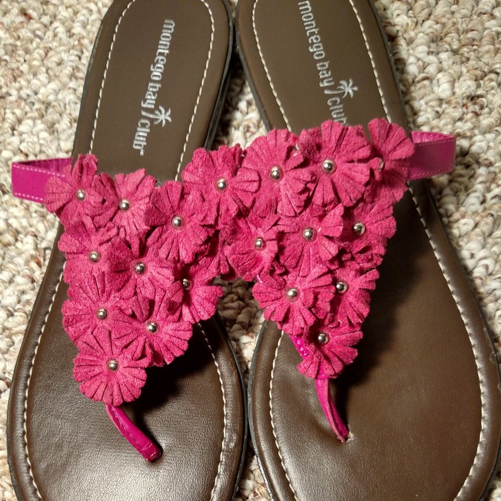 Montego Bay Club pink sandals, size 10